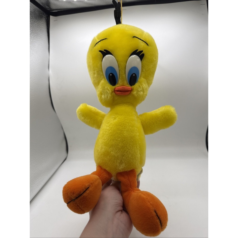 VINTAGE 1989 TWEETY BIRD PLUSH #1618 WARNER BROS 11" TALL Stuffed Animal